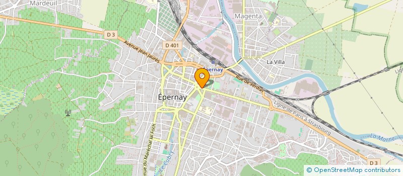 localisation de l'entreprise SCI DND  EPERNAY
