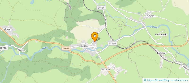 localisation de l'entreprise SCI DND à ROFFIAC