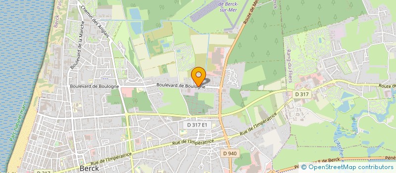 localisation de l'entreprise SCI DNF  BERCK