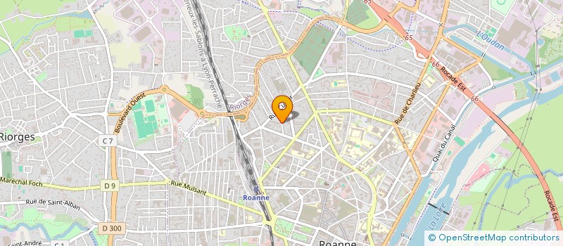 localisation de l'entreprise SCI DNG  ROANNE