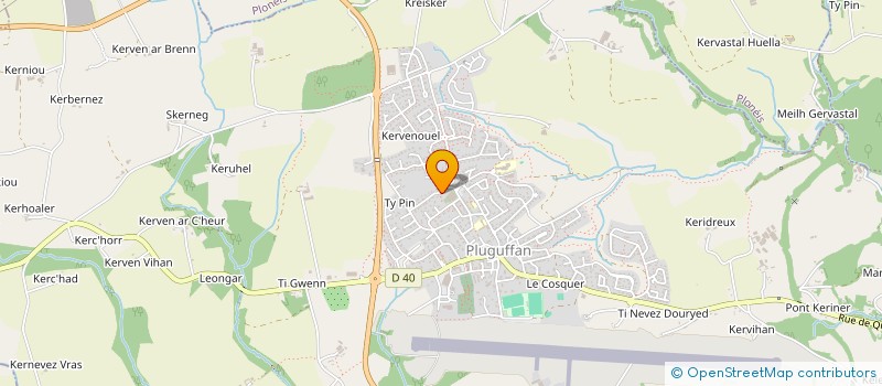 localisation de l'entreprise SCI DNG IMMO  PLUGUFFAN