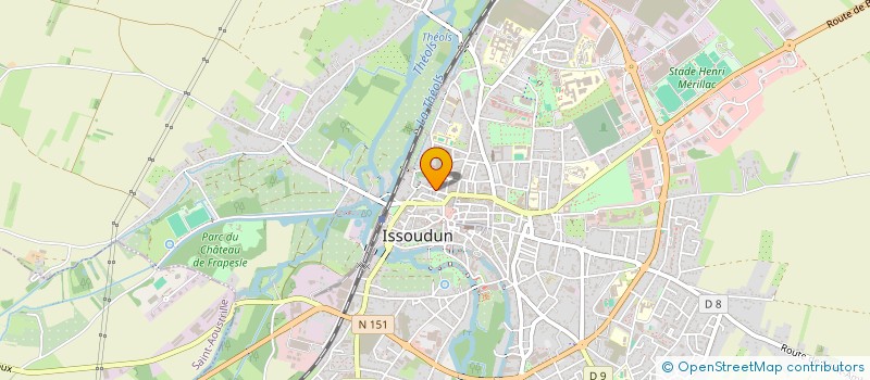 localisation de l'entreprise SCI DNI  ISSOUDUN