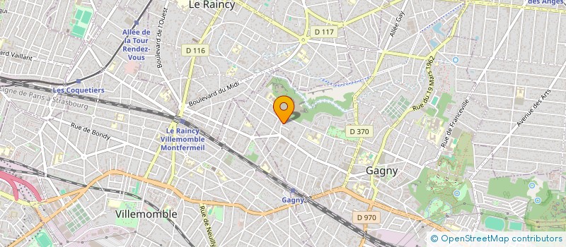 localisation de l'entreprise SCI DNL à GAGNY