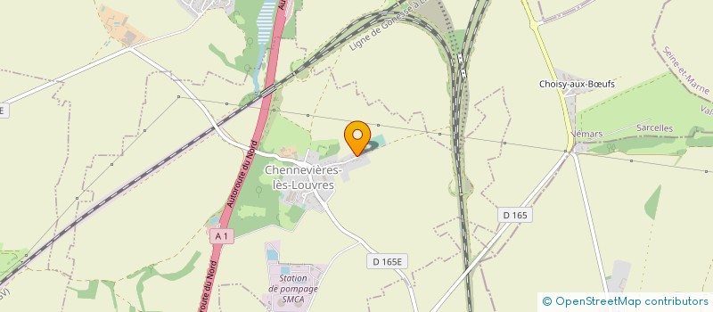 localisation de l'entreprise SCI DNL IMMOBILIER  CHENNEVIERES-LES-LOUVRES