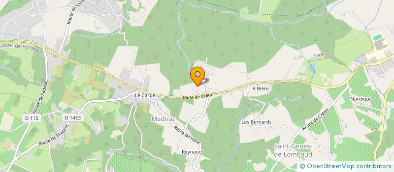 localisation de l'entreprise SCI DNRB  SADIRAC