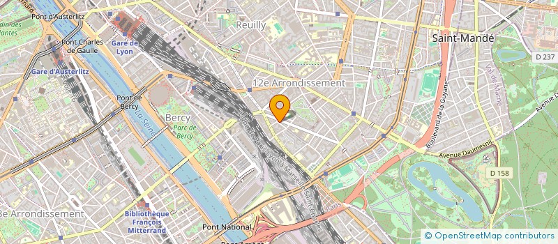 localisation de l'entreprise SCI DNT TOLBIAC  PARIS