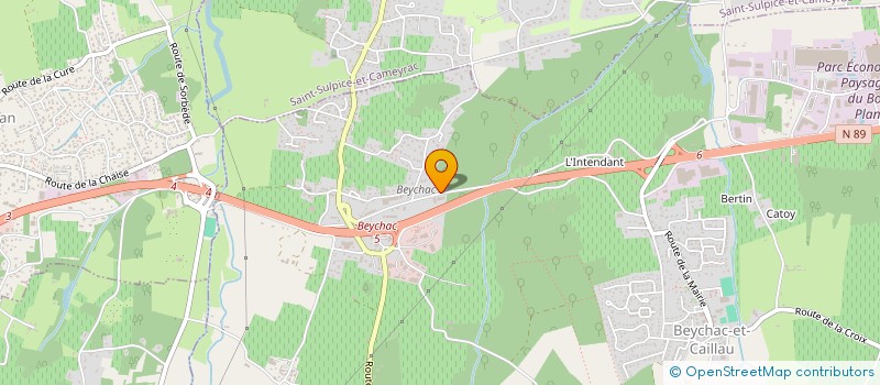 localisation de l'entreprise SCI - DO INVEST  BEYCHAC-ET-CAILLAU