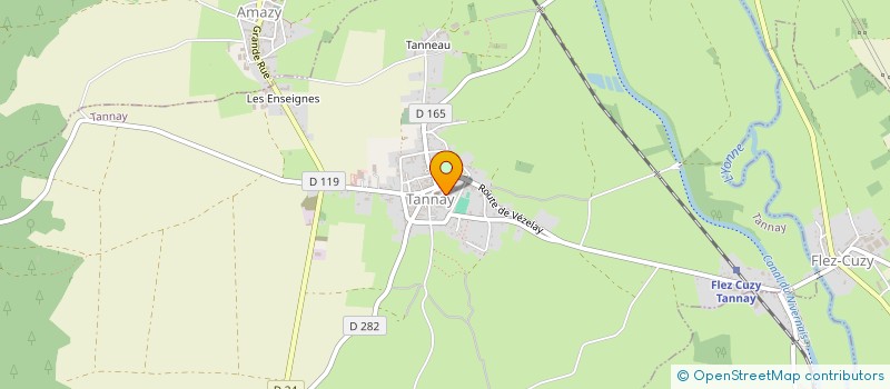 localisation de l'entreprise SCI DOALIS à TANNAY
