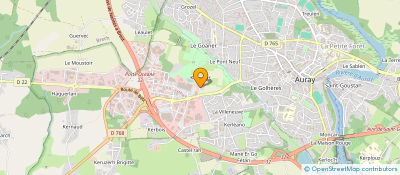 localisation de l'entreprise SCI DOAREN BRAS à AURAY