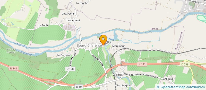 localisation de l'entreprise SCI DOBBOCOGNAC à BOURG-CHARENTE