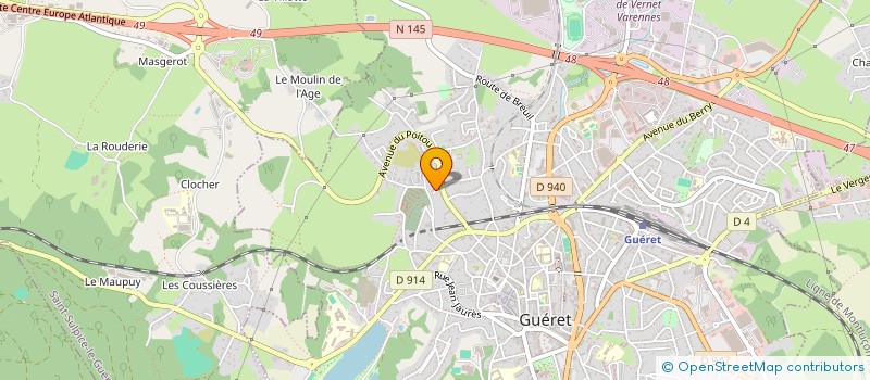 localisation de l'entreprise SCI DOBES  GUERET