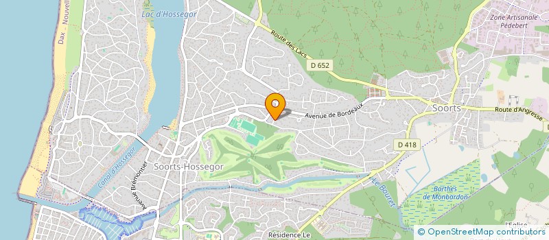 localisation de l'entreprise SCI DOBI à SOORTS-HOSSEGOR