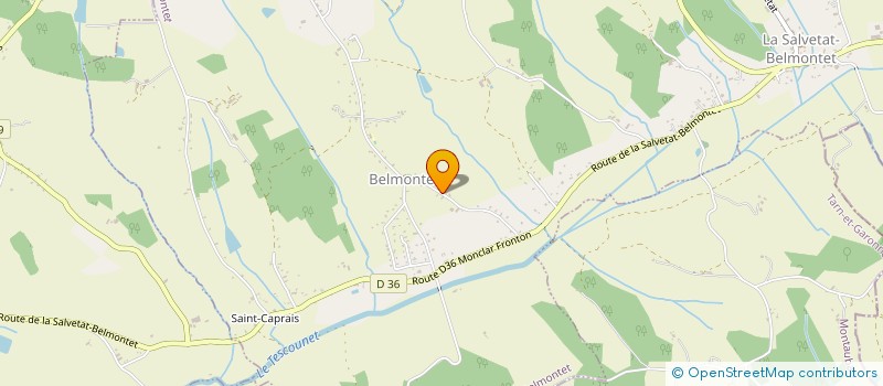 localisation de l'entreprise SCI DOBIGNY  LA SALVETAT-BELMONTET
