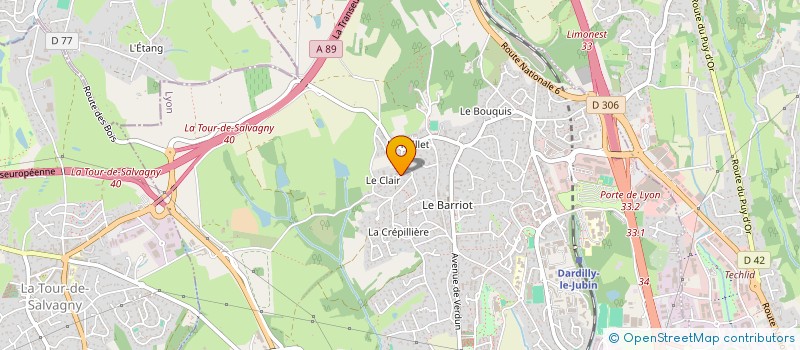 localisation de l'entreprise SCI DOBRI  DARDILLY