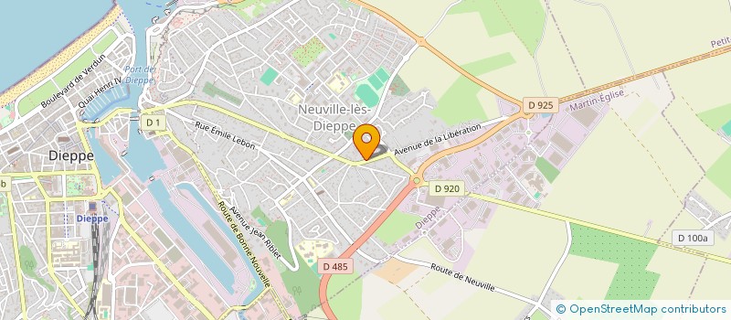 localisation de l'entreprise SCI DOC  DIEPPE