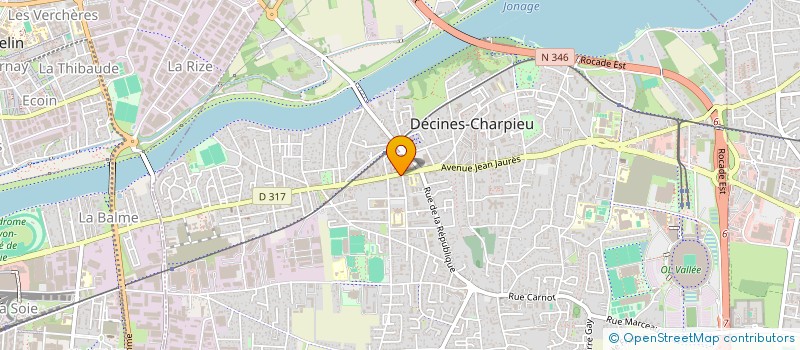 localisation de l'entreprise SCI DOC DEC  DECINES-CHARPIEU