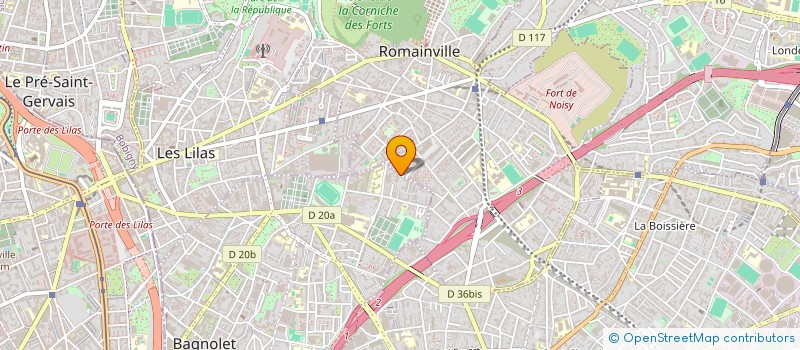 localisation de l'entreprise SCI DOC M'BEDE à BAGNOLET