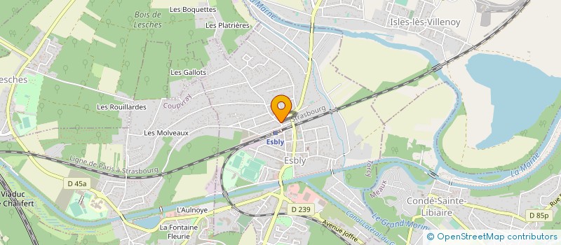 localisation de l'entreprise SCI DOC TRADE CONSEIL GESTION à ESBLY