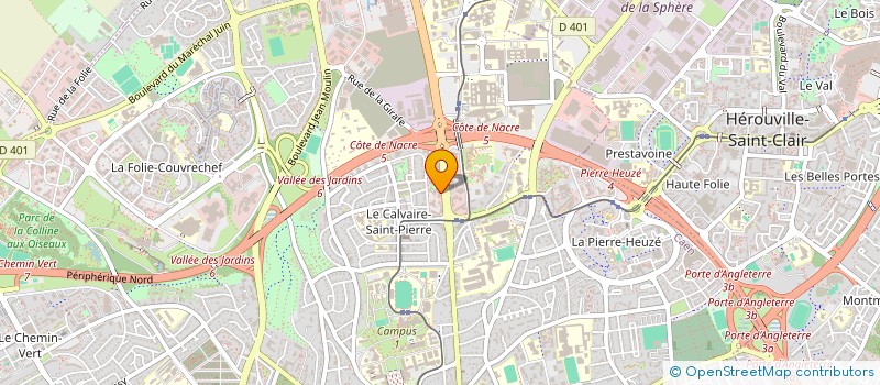 localisation de l'entreprise SCI DOC'UN  CAEN