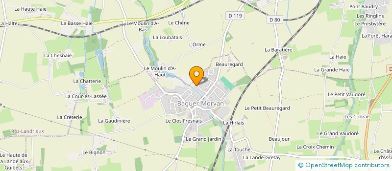 localisation de l'entreprise SCI DOCHAS  BAGUER-MORVAN