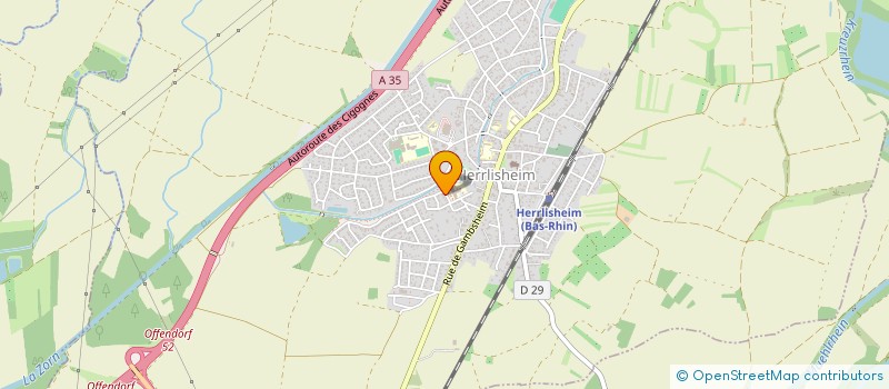 localisation de l'entreprise SCI DOCODRINE  HERRLISHEIM