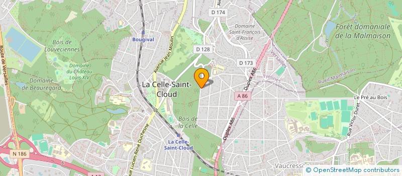 localisation de l'entreprise SCI DOCOSTE JUVISY  LA CELLE-SAINT-CLOUD