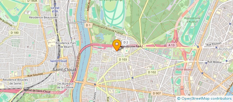 localisation de l'entreprise SCI DOCPEAU  BOULOGNE-BILLANCOURT