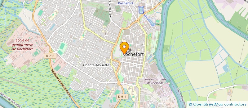 localisation de l'entreprise SCI DOCTEUR PELTIER  ROCHEFORT