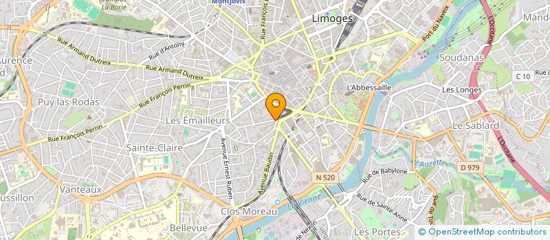 localisation de l'entreprise SCI DOCUTIL à LIMOGES