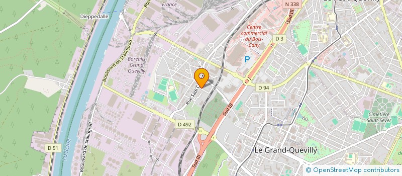 localisation de l'entreprise SCI DODI  LE GRAND-QUEVILLY