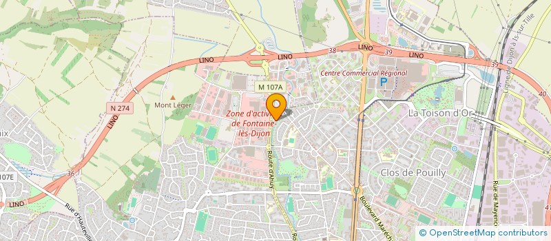 localisation de l'entreprise SCI DODIMA à DIJON