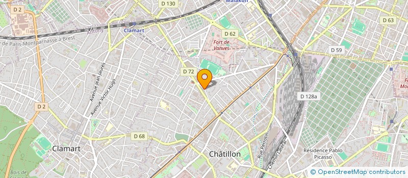 localisation de l'entreprise SCI DODOMISSINGA  CHATILLON