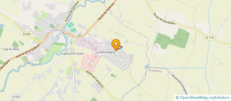 localisation de l'entreprise SCI DODON  L'ISLE-EN-DODON