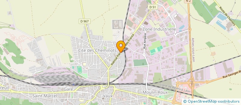 localisation de l'entreprise SCI DOEL à LAON