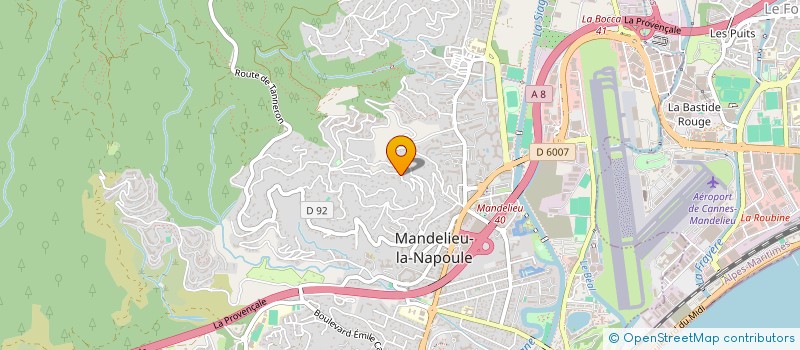 localisation de l'entreprise SCI DOFT à MANDELIEU-LA-NAPOULE