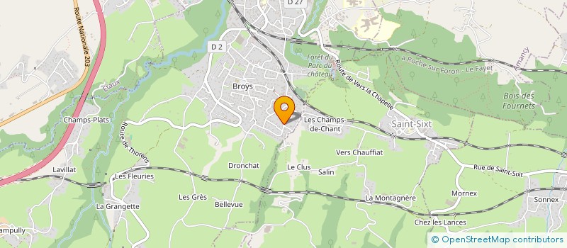 localisation de l'entreprise SCI DOG IMMOBILIER  LA ROCHE-SUR-FORON