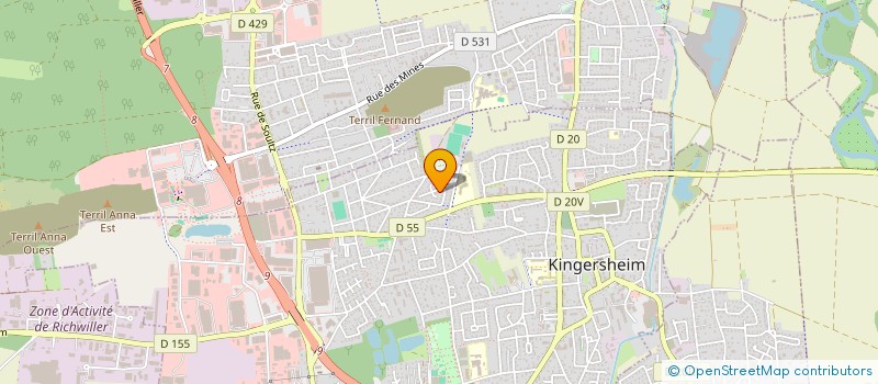 localisation de l'entreprise SCI DOGAN  KINGERSHEIM