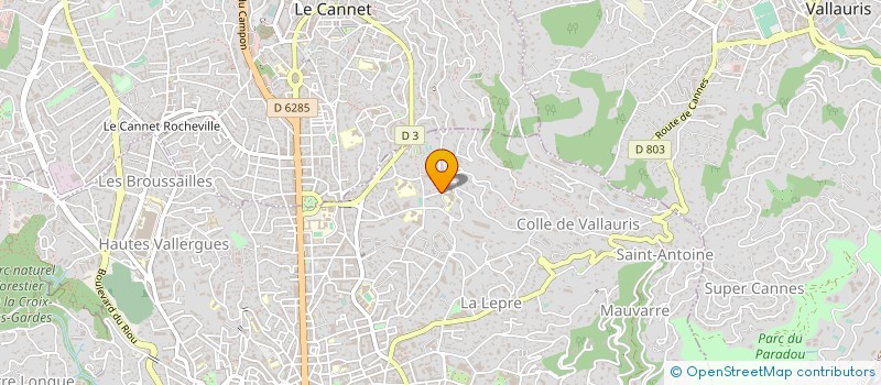 localisation de l'entreprise SCI DOGEO à CANNES