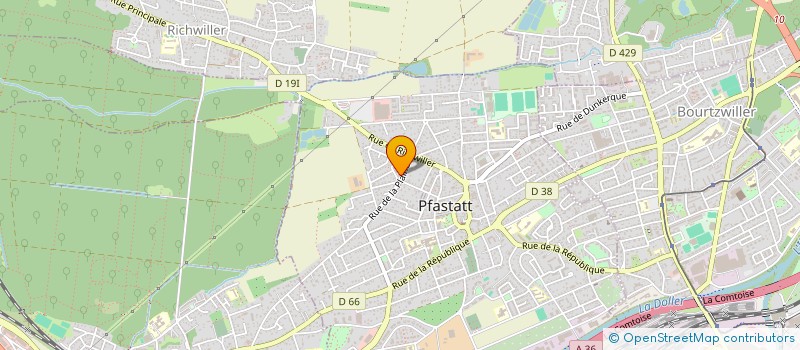 localisation de l'entreprise SCI DOGRAL  PFASTATT