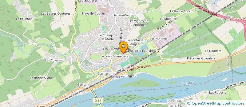 localisation de l'entreprise SCI DOGUEREAU  LANGEAIS