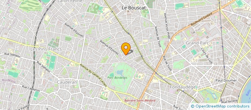 localisation de l'entreprise SCI DOHA  LE BOUSCAT