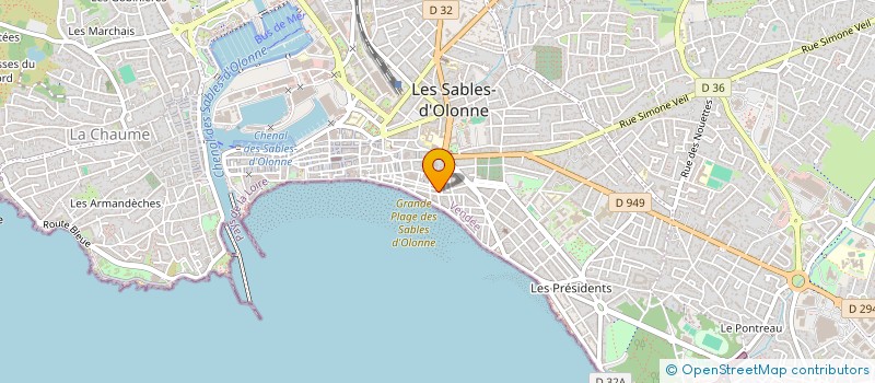 localisation de l'entreprise SCI DOIZY à LES SABLES D'OLONNE
