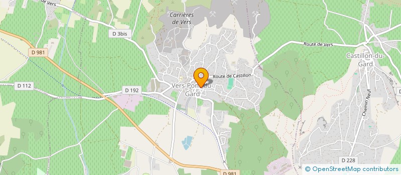 localisation de l'entreprise SCI DOJE  VERS-PONT-DU-GARD