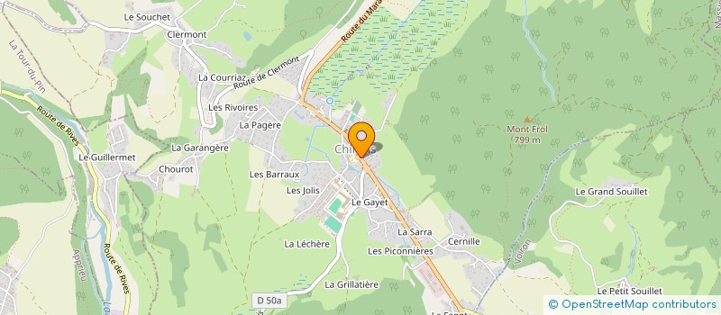 localisation de l'entreprise SCI DOJM  LES ABRETS EN DAUPHINE