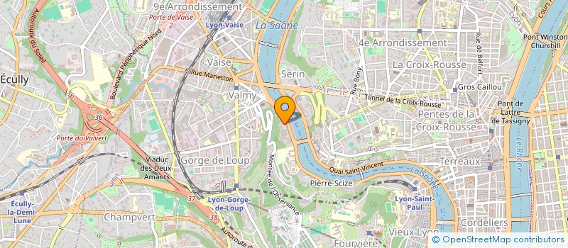 localisation de l'entreprise SCI DOJO  LYON 9EME