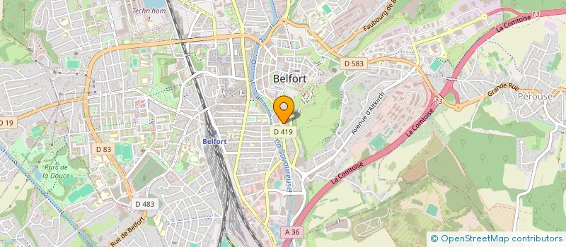 localisation de l'entreprise SCI DOJO à BELFORT