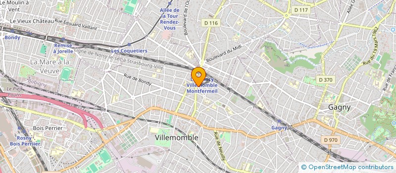 localisation de l'entreprise SCI DOJUVIN à VILLEMOMBLE