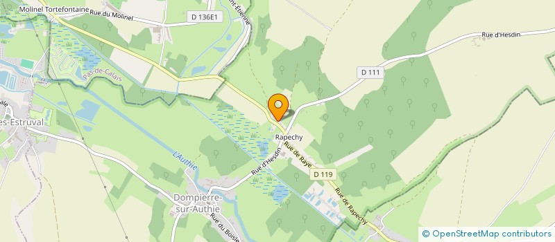 localisation de l'entreprise SCI DOLAU TRANS  ESTREES-LES-CRECY