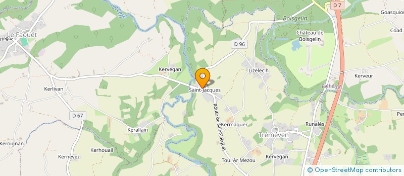 localisation de l'entreprise SCI DOLCE VITA BREZHONEG  TREMEVEN