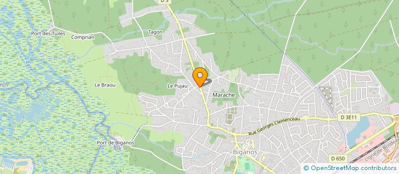 localisation de l'entreprise SCI DOLFUS  BIGANOS